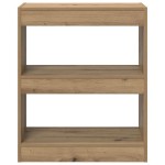 vidaXL Dulap pentru cărți Stejar Artizanal 60 x 30 x 72 cm