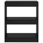 vidaXL Dulap pentru cărți Stejar Negru 60 x 30 x 72 cm Lemn compozit