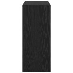 vidaXL Dulap pentru cărți Stejar Negru 60 x 30 x 72 cm Lemn compozit