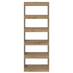 vidaXL Dulap pentru cărți stejar artizanal 60 x 30 x 166 cm