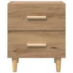 vidaXL Dulap de pat stejar artizanal 40 x 35 x 47.5 cm Lemn compozit