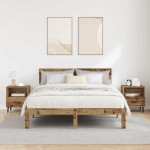 vidaXL Dulap de noapte cu sertar 2 pcs Lemn vechi 40 x 35 x 47.5 cm