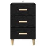 vidaXL Dulap de noapte Stejar negru 40 x 40 x 66 cm Lemn compozit