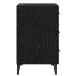 vidaXL Dulap de noapte Stejar Negru 40 x 40.5 x 66 cm Lemn compozit