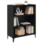 vidaXL Bufet Stejar Negru 69,5 x 32,5 x 90 cm Lemn compozit