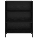 vidaXL Bufet Stejar Negru 69,5 x 32,5 x 90 cm Lemn compozit