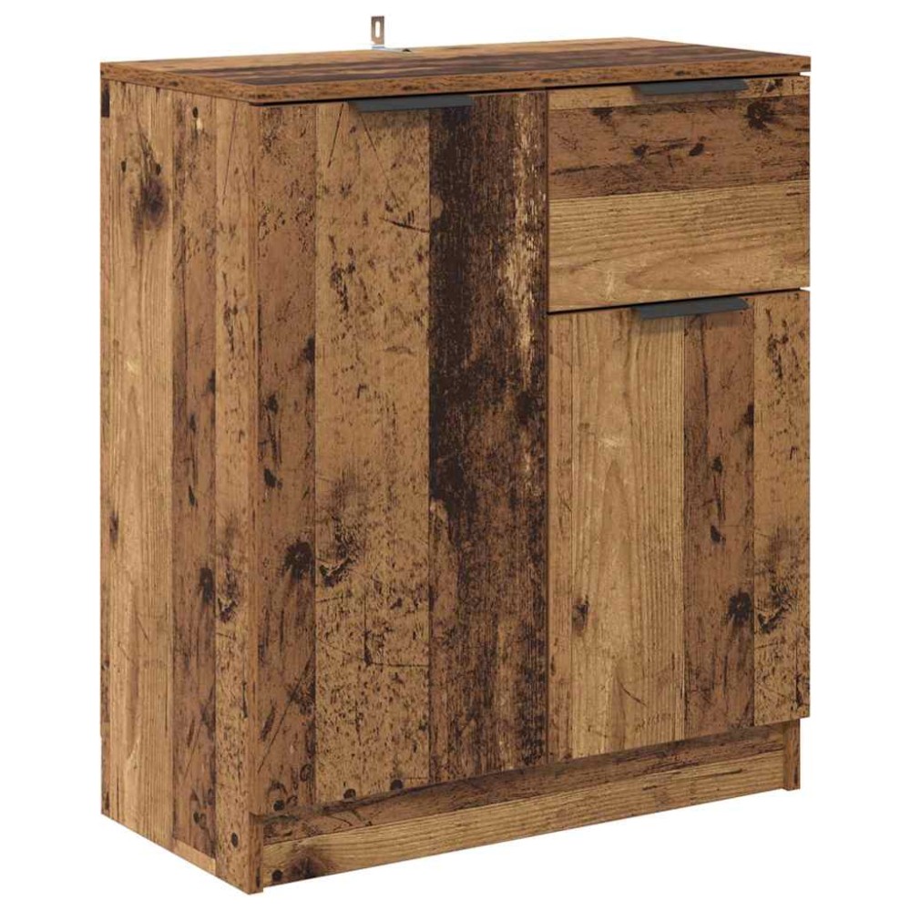 vidaXL Bufet cu sertar Lemn vechi 60 x 30 x 70 cm Lemn compozit