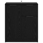 vidaXL Bufet cu sertar Stejar Negru 60 x 30 x 70 cm Lemn compozit