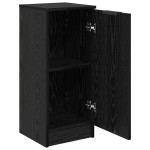 vidaXL Bufet Stejar Negru 30 x 30 x 70 cm Lemn compozit