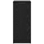 vidaXL Bufet Stejar Negru 30 x 30 x 70 cm Lemn compozit