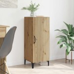 vidaXL Bufet Stejar Artizanal 34,5 x 34 x 90 cm Lemn compozit