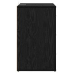 vidaXL Dulap de noapte Stejar Negru 35 x 50 x 60 cm Lemn compozit