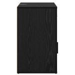 vidaXL Dulap de noapte Stejar Negru 35 x 50 x 60 cm Lemn compozit