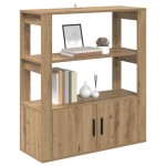 vidaXL Bufet stejar artizanal 30 x 80 x 90 cm Lemn compozit