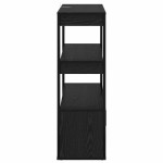 vidaXL Bufet Stejar negru 30 x 80 x 90 cm Lemn compozit