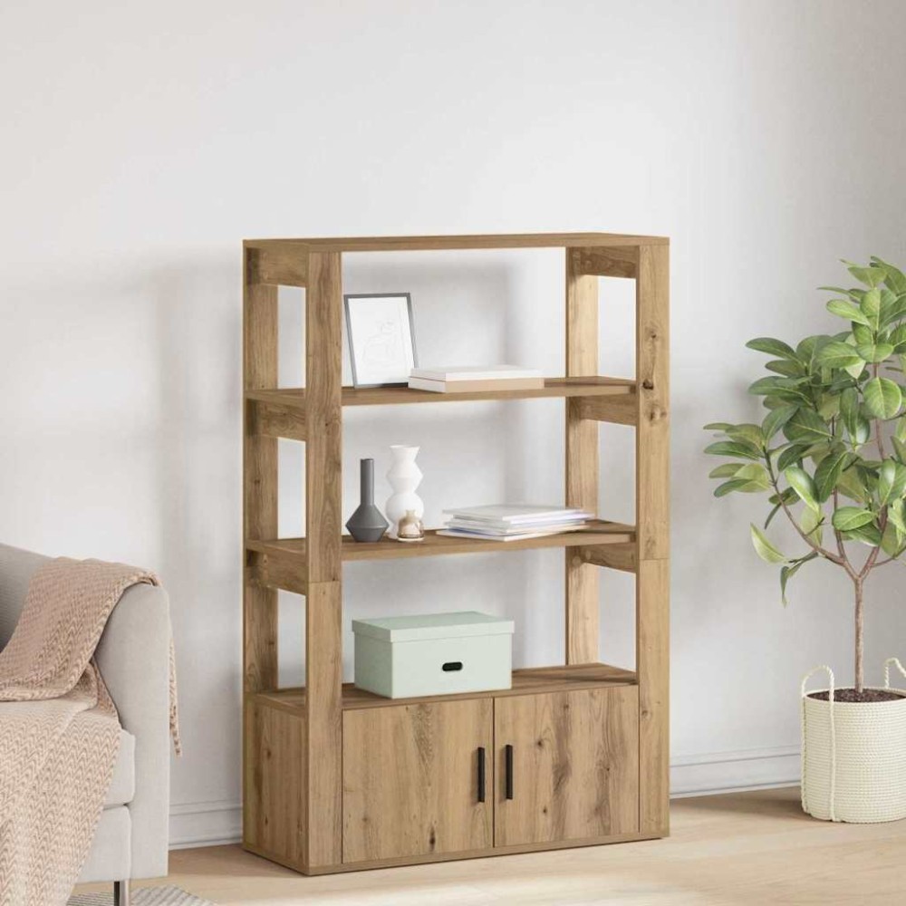 vidaXL Bufet stejar artizanal 30 x 80 x 119.5 cm Lemn compozit