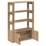 vidaXL Bufet stejar artizanal 30 x 80 x 119.5 cm Lemn compozit