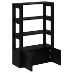 vidaXL Bufet Stejar negru 30 x 80 x 119.5 cm Lemn compozit