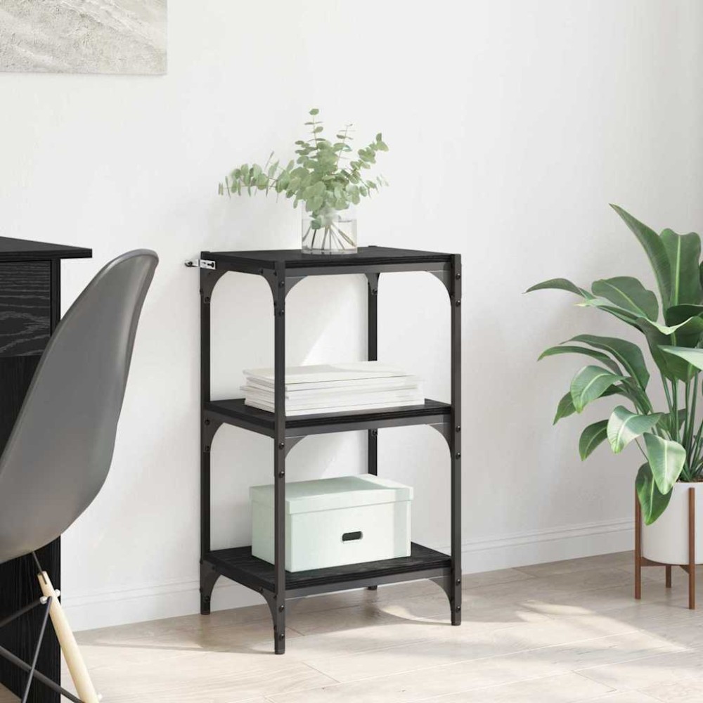 vidaXL Dulap pentru cărți Stejar negru 40 x 33 x 70,5 cm