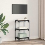 vidaXL Dulap pentru cărți Stejar negru 40 x 33 x 70,5 cm