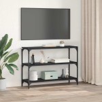 vidaXL Dulap pentru cărți Stejar negru 100 x 33 x 70,5 cm