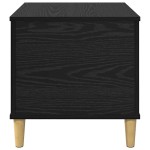 vidaXL Dulap de noapte Stejar Negru 60 x 44,5 x 45 cm Lemn compozit