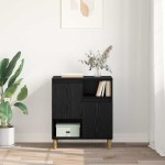 vidaXL Bufet Stejar negru 35 x 60 x 70 cm Lemn compozit