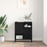 vidaXL Bufet Stejar negru 60 x 35 x 70 cm Lemn compozit