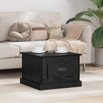 vidaXL Masă de cafea Stejar Negru 50 x 50 x 35 cm Lemn compozit