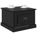vidaXL Masă de cafea Stejar Negru 50 x 50 x 35 cm Lemn compozit