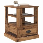 vidaXL Dulap de noapte Lemn vechi 50 x 50 x 60 cm Lemn compozit