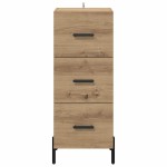 vidaXL Bufet stejar artizanal 34 x 34.5 x 90 cm Lemn compozit