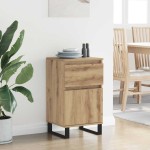 vidaXL Bufet cu sertar stejar artizanal 35 x 40 x 70 cm Lemn compozit