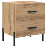 vidaXL Dulap de noapte cu sertar Stejar Artizanal 40 x 35 x 47,5 cm