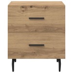 vidaXL Dulap de noapte cu sertar Stejar Artizanal 40 x 35 x 47,5 cm