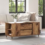 vidaXL Masă de cafea Lemn Vechi 102 x 44,5 x 50 cm Lemn compozit