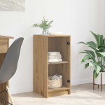 vidaXL Bufet stejar artizanal 35 x 37 x 76 cm Lemn compozit