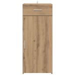 vidaXL Bufet cu sertar Stejar Negru 42,5 x 40 x 93 cm Lemn compozit