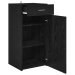 vidaXL Bufet cu sertar Stejar negru 42.5 x 40 x 93 cm Lemn compozit