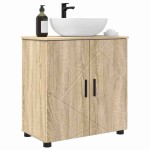 vidaXL Dulap de Baie cu depozitare Stejar Sonoma 61 x 35 x 64 cm