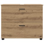vidaXL Dulap de Baie cu sertar Stejar Artizanal 76,5 x 35 x 64 cm