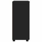 vidaXL Dulap de Baie Negru 60 x 35 x 80 cm Lemn compozit & Metal
