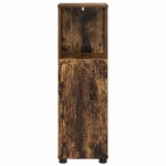 vidaXL Dulap de Baie cu depozitare Stejar fumuriu 30 x 35 x 95 cm