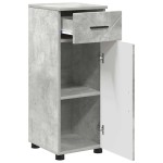 vidaXL Dulap de Baie cu sertar cu ușă Gri din beton 30 x 35 x 80 cm