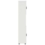 vidaXL Dulap de Baie cu ușă Alb 30 x 35 x 192 cm Lemn compozit & Metal