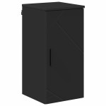 vidaXL Dulap de Baie Negru 30 x 31,5 x 61 cm Lemn compozit & Metal
