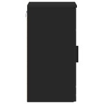 vidaXL Dulap de Baie Negru 30 x 31,5 x 61 cm Lemn compozit & Metal