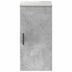 vidaXL Dulap de Baie Pe perete cu ușă Gri din beton 30 x 31,5 x 61 cm