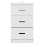 vidaXL Dulap de noapte cu sertar Alb 38 x 38 x 66 cm Lemn compozit
