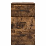 vidaXL Dulap de noapte Stejar afumat 38 x 38 x 66 cm Lemn compozit